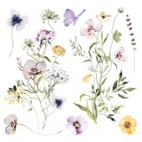 Transfert pelliculable Hokus Pokus Meadows 30x30cm 3 feuilles