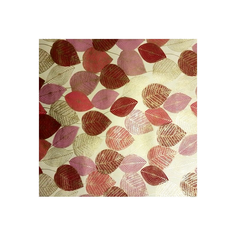 Papier indien Peepal Rose & Or
