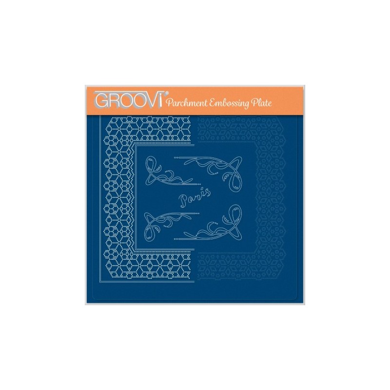 Groovi gabarit parchemin Paris 21x21cm