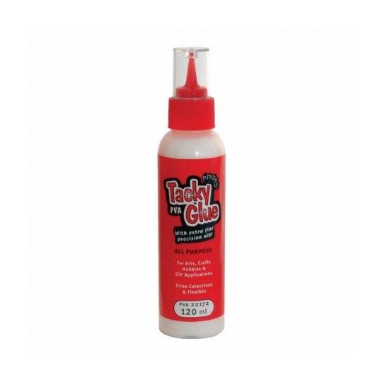 Colle Tacky Glue transparente flacon pointe très fine 120ml