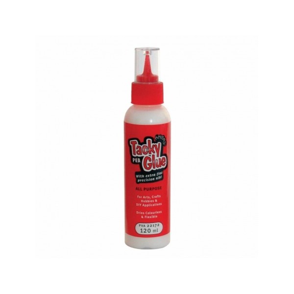 Colle Tacky Glue transparente flacon pointe très fine 120ml