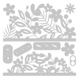 Dies Sizzix de découpe Thinlits Bords floraux 