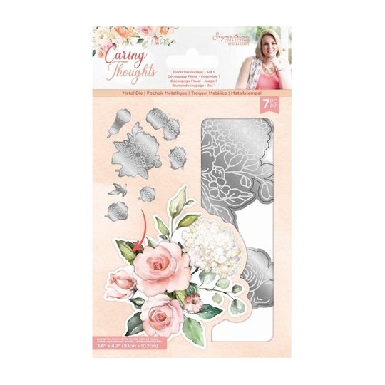 Dies découpe gaufrage Crafter's Companion Caring Thoughts 7 pièces Dies découpe gaufrage Crafter's Companion Caring Thoughts 7 pièces