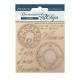 Chipboard carton Create Happiness Welcome Home Horloges Stamperia 14x14cm
