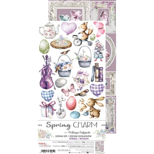 Extras set scrapbooking Craft O Clock  Spring Charm - Spring