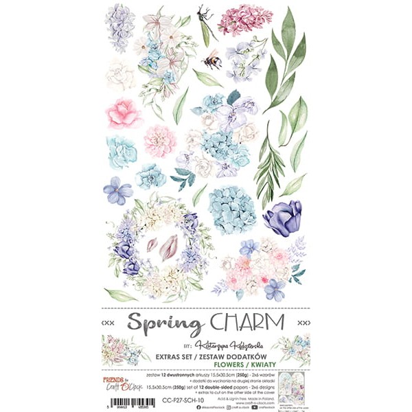 Extras set scrapbooking Craft O Clock  Spring Charm - Flower