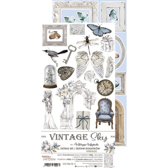 Extras set scrapbooking Craft O Clock  Vintage Sky - Vintage