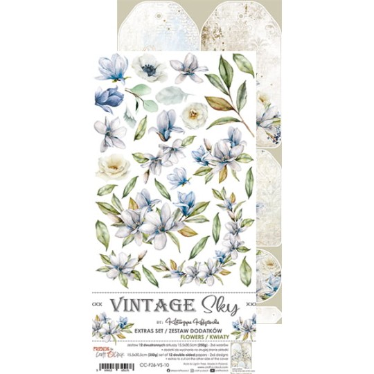 Extras set scrapbooking Craft O Clock  Vintage Sky - Flowers