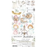 Extras set scrapbooking Craft O Clock Greenery Invitation - Holy Baptism