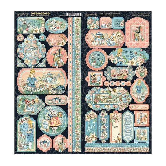 Stickers scrapbooking Alice's Tea Party Graphic 45