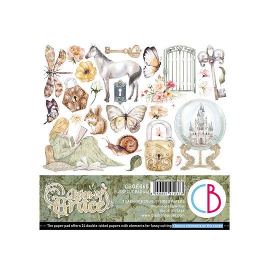 Papier scrapbooking Ciao Bella Reign Of Grace 24f 15x15 assortiment 