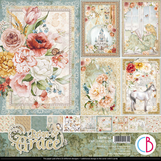 Papier scrapbooking Ciao Bella Reign Of Grace 12fe 30x30 assortiment