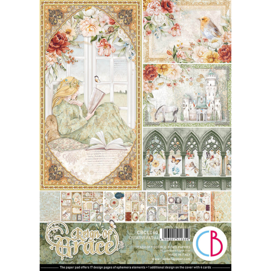 Papier scrapbooking Ciao Bella Reign Of Grace 9fe A4 assortiment