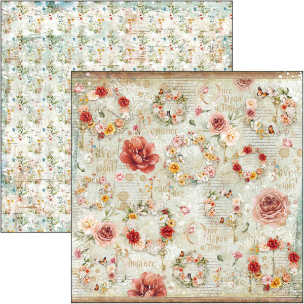 Ciao Bella Scrapbook-Papier „Flower Shop“ – 12 Bögen 30,5 X 30,5 Cm, 190 G/m², Doppelseitig Bedruckt