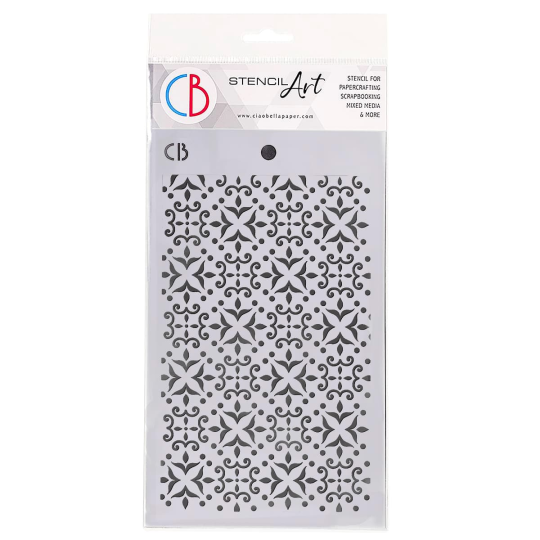 Pochoir scrapbooking Ciao Bella Cortona 12x20cm