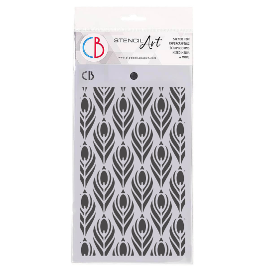 Pochoir scrapbooking Ciao Bella Ipnotic Eyes 12x20cm