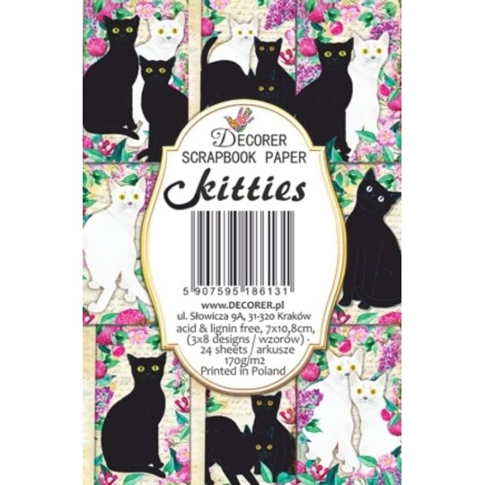 Etiquettes décoratives Kitties 24p