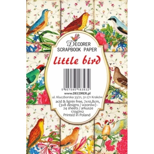 Etiquettes décoratives Little Bird 24p