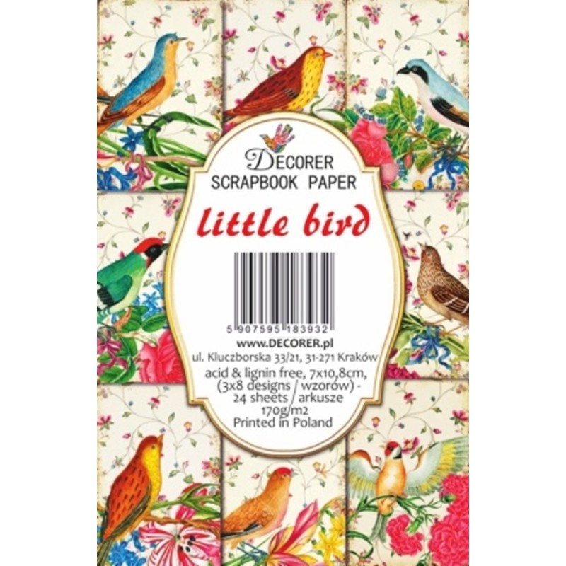 Etiquettes décoratives Little Bird 24p