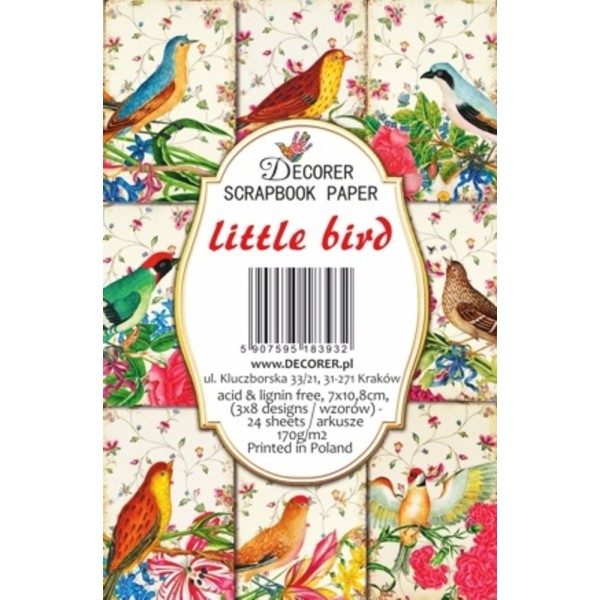 Etiquettes décoratives Little Bird 24p