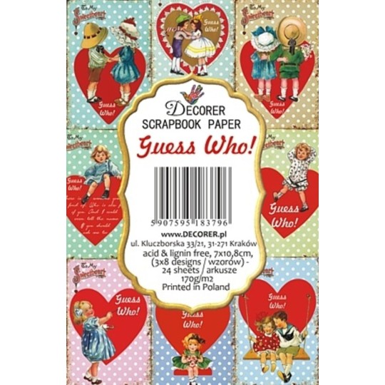 Etiquettes décoratives Guess Who 24p