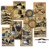 Etiquettes décoratives  For Him 24p