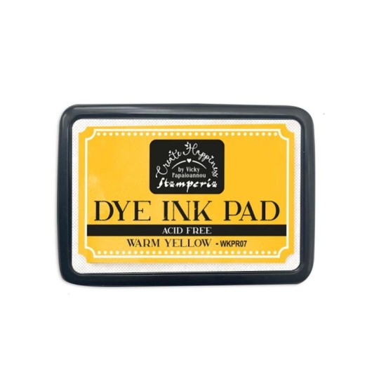 Tampon encreur Warm Yellow Stamperia Dye Ink Pad 