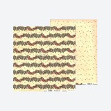 Feuille scrapbooking Stamperia Houx Noël 30x30 double face