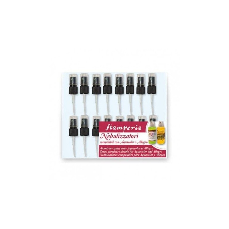 Vaporisateur spray pour aquacolor et allegro Stamperia 12p