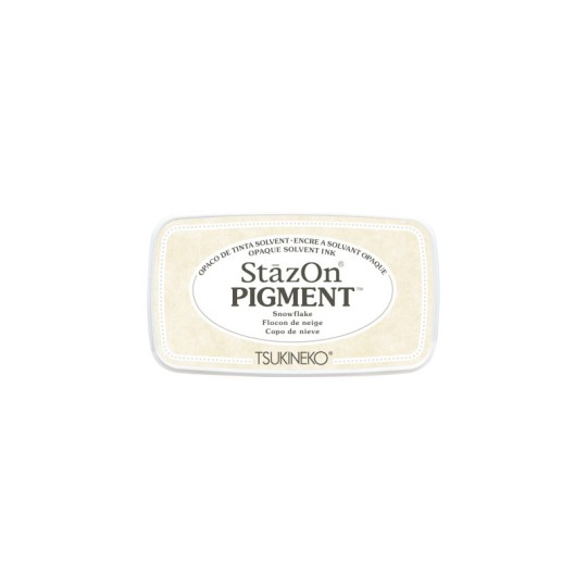 Encre Stazon opaque beige Flocon de neige
