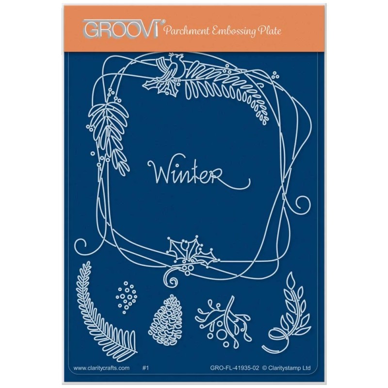 Groovi gabarit parchemin Winter 10x15cm