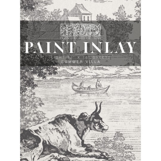 Transfert Paint Inlay IOD Summer Villa 8fe 40x30cm Transfert Paint Inlay IOD Summer Villa 8fe 40x30cm