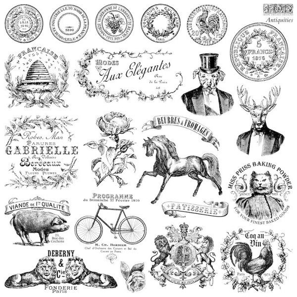 Tampons IOD Clear Stamps Antiquities