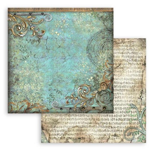 Papier Scrapbooking Magic Forest coins Stamperia 30x30cm