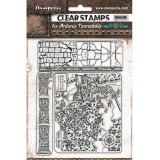 Tampon clear Magic Forest briques 14x18cm Stamperia