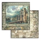 Papier scrapbooking Magic Forest Stamperia 10f 30x30 assortiment