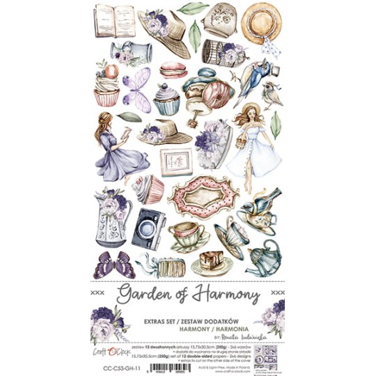 Extras set scrapbooking Craft O Clock Garden of Harmony 