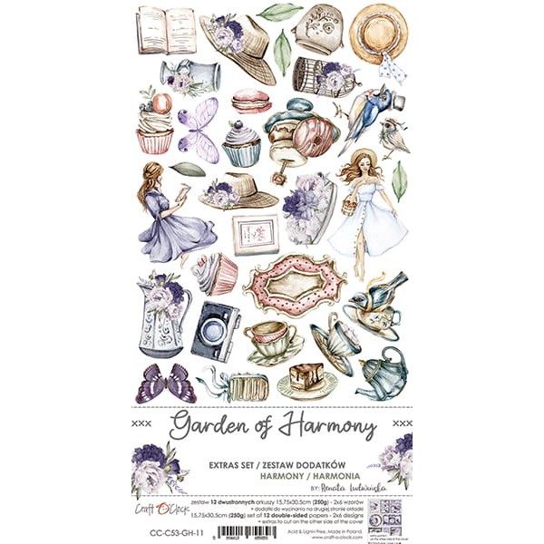 Extras set scrapbooking Craft O Clock Garden of Harmony 