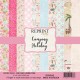 Papier scrapbooking Reprint Hobby Camping Holiday recto verso 20x20 15fe assortiment