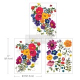Transfert pelliculable Redesign Floral Kiss 20x28cm