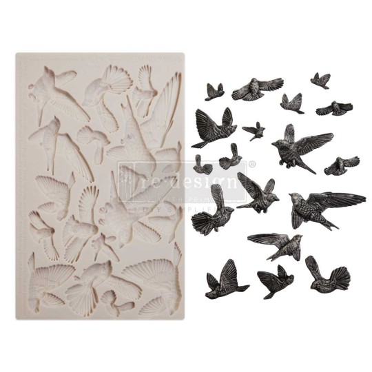 Moule silicone Finnabair Flocking Birds 12x20cm