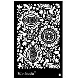 Pochoir décoratif Finnabair Folk Florals 15x22cm 0.8mm