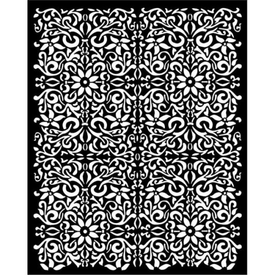 Pochoir scrapbooking Vintage Library texture Stamperia 20x25cm
