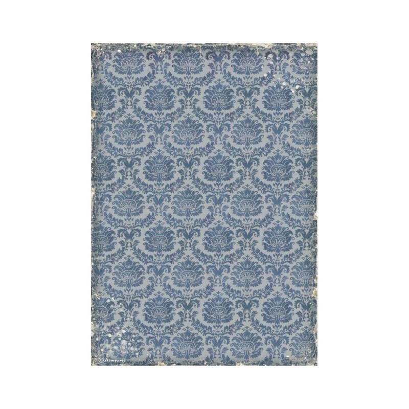Papier de riz Vintage Library papier peint Stamperia A4