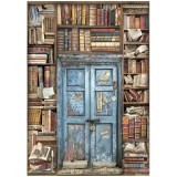 Kit 6 papiers de riz Vintage Library Stamperia A4
