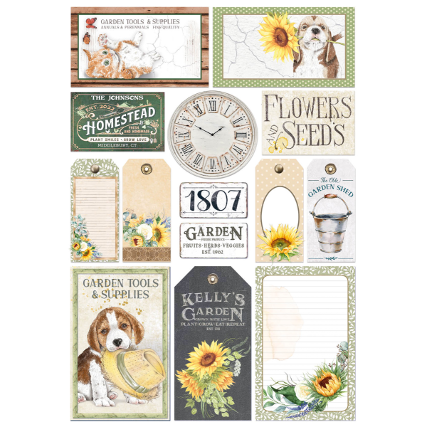 Papier scrapbooking Ciao Bella Farmhouse Garden 9fe A4 assortiment