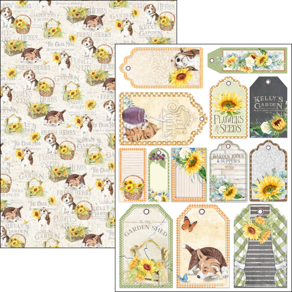 Papier scrapbooking Ciao Bella Farmhouse Garden 9fe A4 assortiment