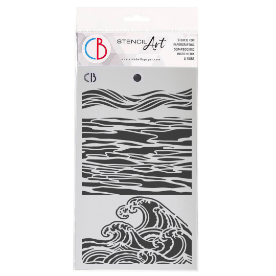 Pochoir scrapbooking Ciao Bella Atlantic 12x20cm Pochoir scrapbooking Ciao Bella Atlantic 12x20cm