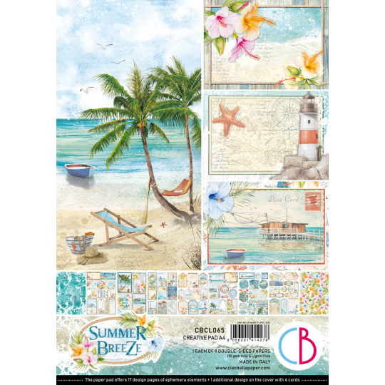Papier scrapbooking Ciao Bella Summer Breeze 9fe A4 assortiment