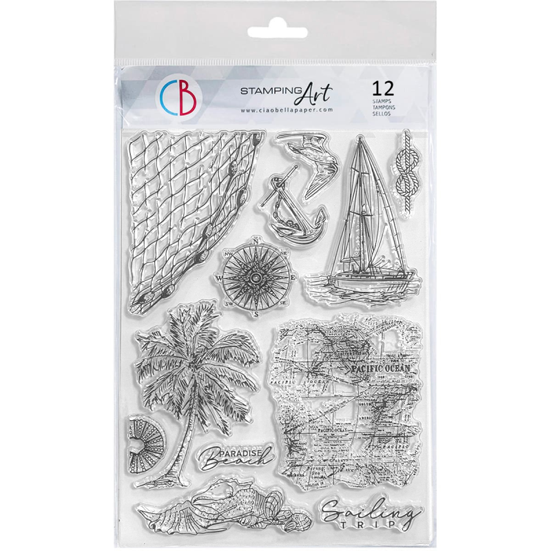 Tampon clear Sailing Trip 15x20cm Ciao Bella